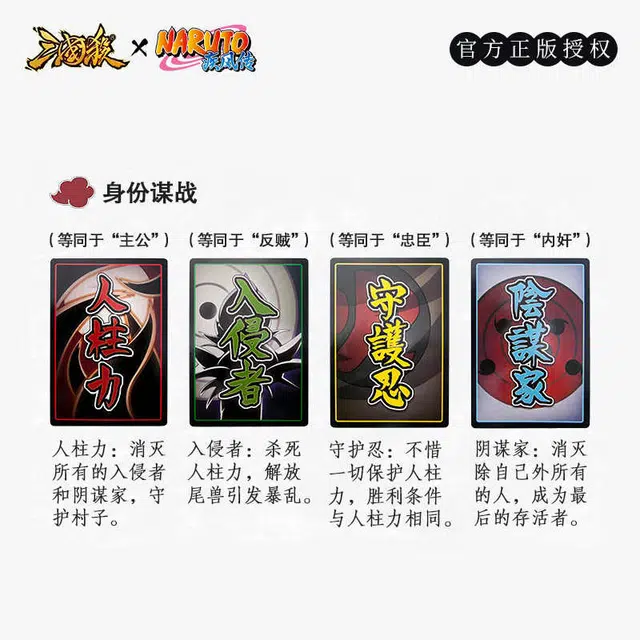 三国杀 火影忍者卡牌对战游戏经典版 桌游