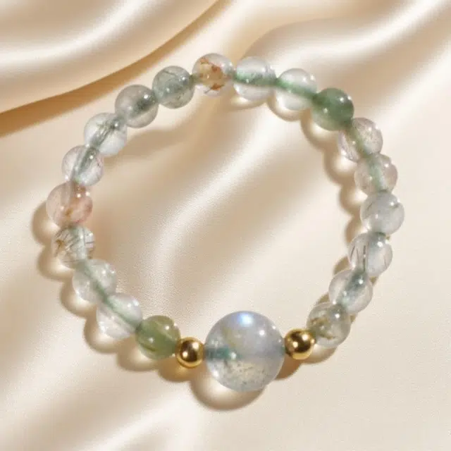 千叶珠宝 翠晶玲珑琉光绕指新中式中国风小众设计款轻奢高级感优雅大气精致贵气古典气质#好运天然 白水晶 戒指 男女同款情侣款