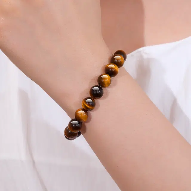 千叶珠宝 虎曜凝光转运招财#好运 虎眼石 手串 男款