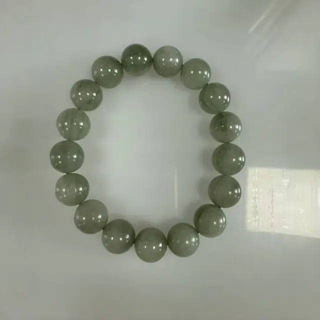 千叶珠宝 招财转运森系木属性天然 绿发晶 手串 男女同款情侣款