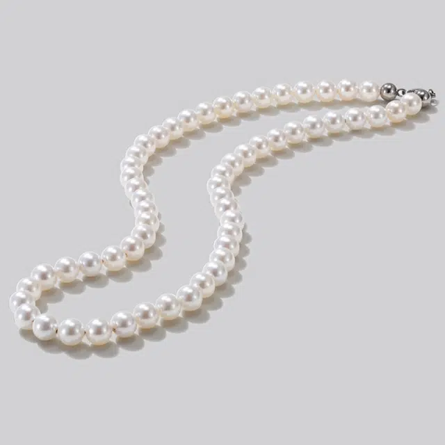 千叶珠宝 合金拼接简约创意气质圆珠链条叠戴项饰 仿珍珠 项链 女款