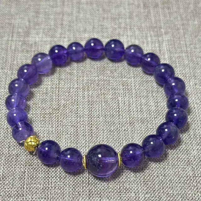 千叶珠宝 「玄紫抱珠·金曜拥辉」 优雅灵动神秘贵气高端轻奢高级感小众设计款精致百搭#好运天然 紫水晶 手串 男女同款情侣款