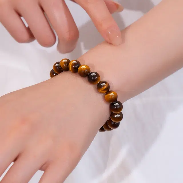 千叶珠宝 虎曜凝光转运招财#好运 虎眼石 手串 男款