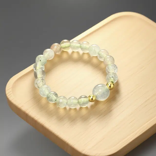 千叶珠宝 翠晶玲珑琉光绕指新中式中国风小众设计款轻奢高级感优雅大气精致贵气古典气质#好运天然 白水晶 戒指 男女同款情侣款