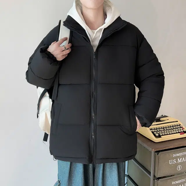 木木兔 棉服潮流轻薄棉衣加厚大码保暖面包服外套 男款