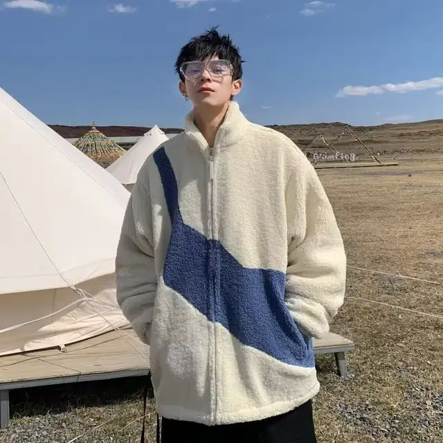 木木兔 美式潮牌棒球服宽松痞帅棉衣休闲外套 男款