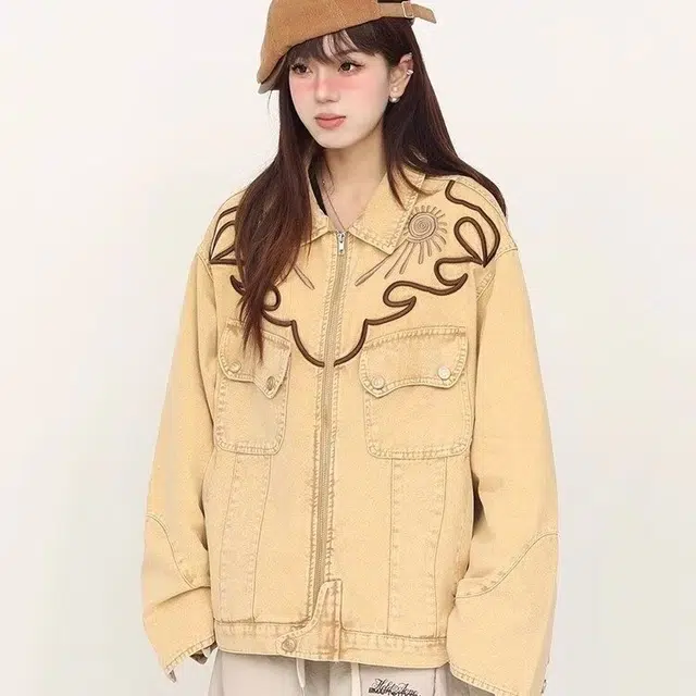 木木兔 美式麂皮绒立领宽松休闲百搭潮牌外套复古痞帅夹克 男款