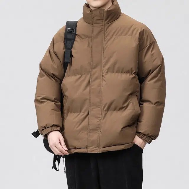 木木兔 棉衣宽松保暖加厚上衣服秋冬季防风休闲立领外套 男款