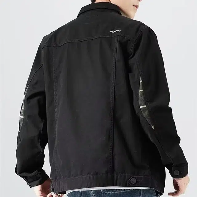 木木兔 美式重磅复古水洗潮牌外套宽松外穿休闲翻领夹克 男款