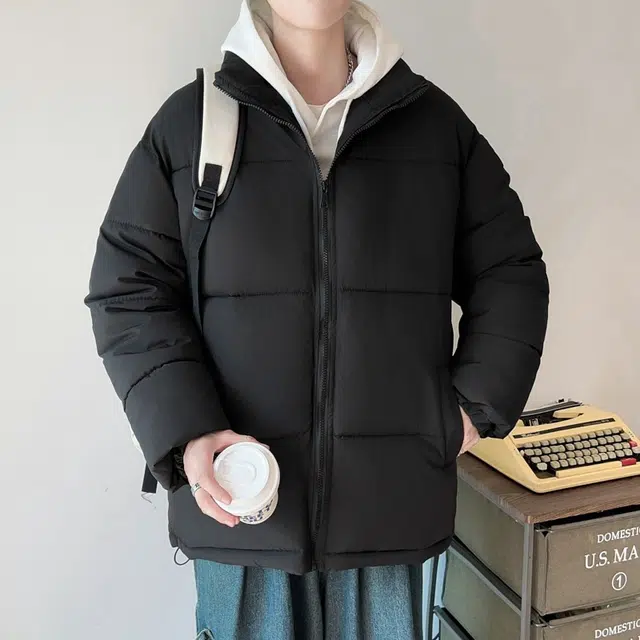 木木兔 棉服潮流轻薄棉衣加厚大码保暖面包服外套 男款