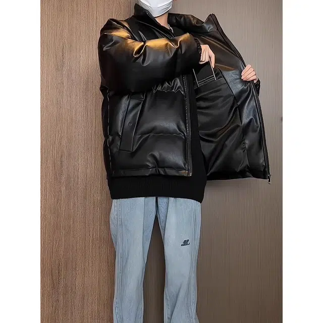 木木兔 美式加厚防风防水立领高级感外套面包服夹克 男款