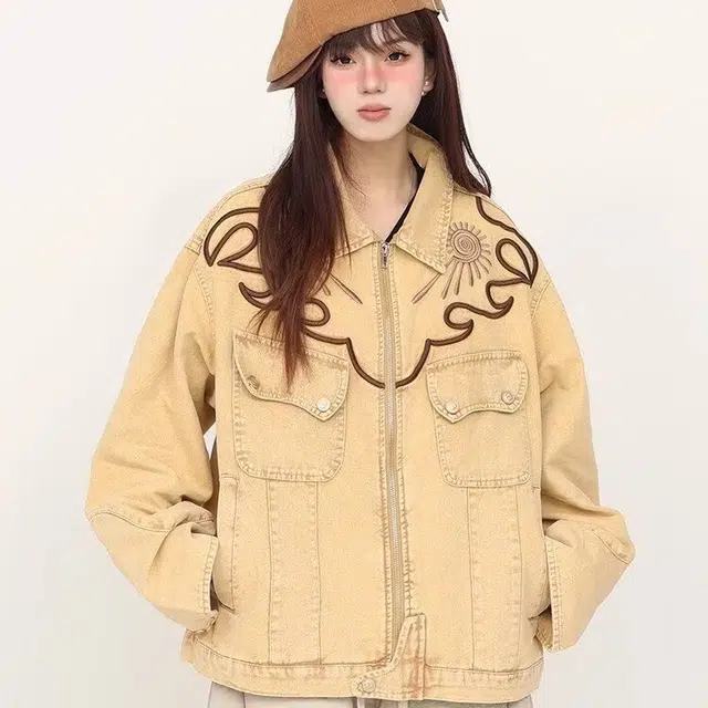 木木兔 美式麂皮绒立领宽松休闲百搭潮牌外套复古痞帅夹克 男款