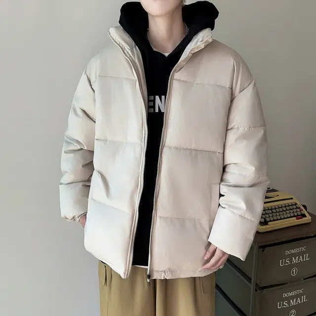 木木兔 棉服潮流轻薄棉衣加厚大码保暖面包服外套 男款