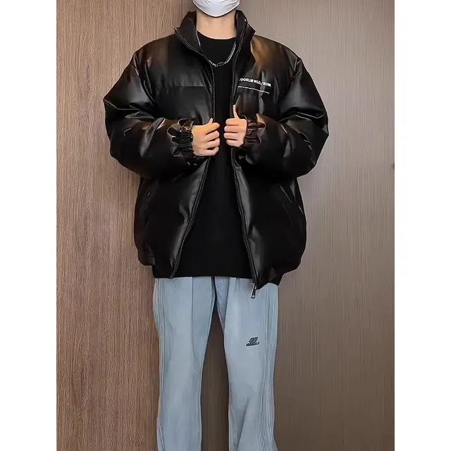 木木兔 美式加厚防风防水立领高级感外套面包服夹克 男款