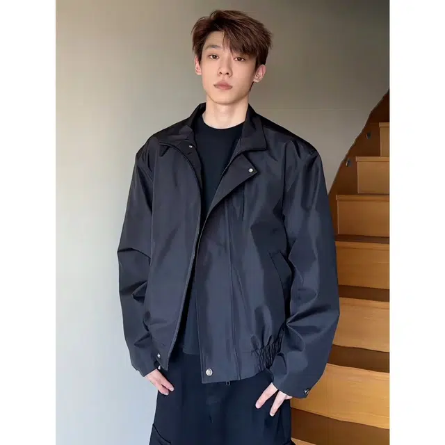 木木兔美式百搭外套 潮牌高级感纯色翻领时尚简约宽松夹克 儿童款