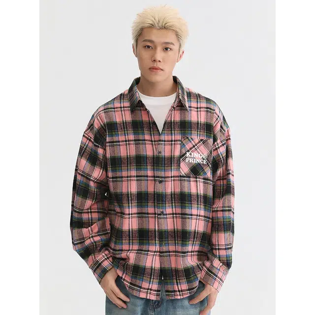 木木兔 美式复古宽松休闲衬衣格子外套时尚文艺原宿衬衫 男款