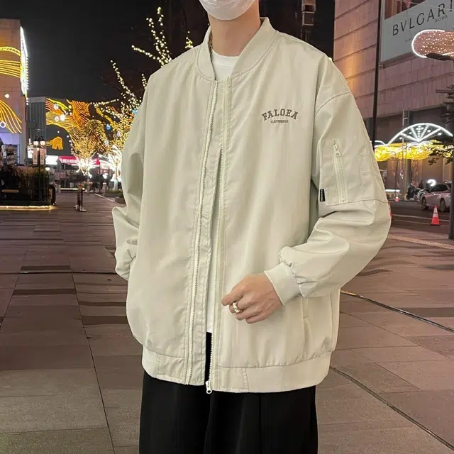 木木兔 美式潮牌撞色翻领复古情侣宽松外套休闲工装夹克 男款