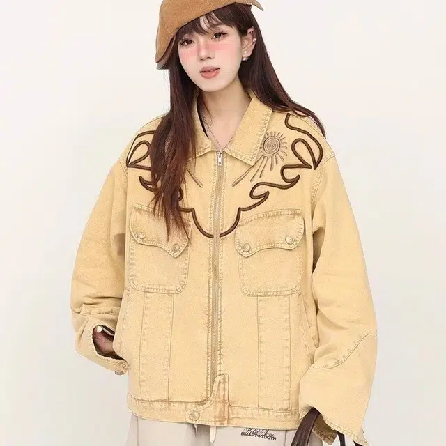 木木兔 美式麂皮绒立领宽松休闲百搭潮牌外套复古痞帅夹克 男款