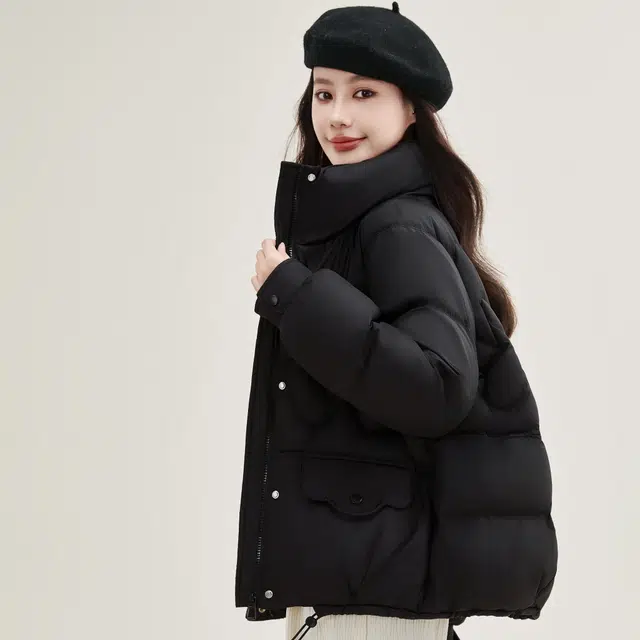 鸭鸭 时尚百搭可爱少女学生日常通勤宽松立领柔软舒适保暖轻盈羽绒服 女款