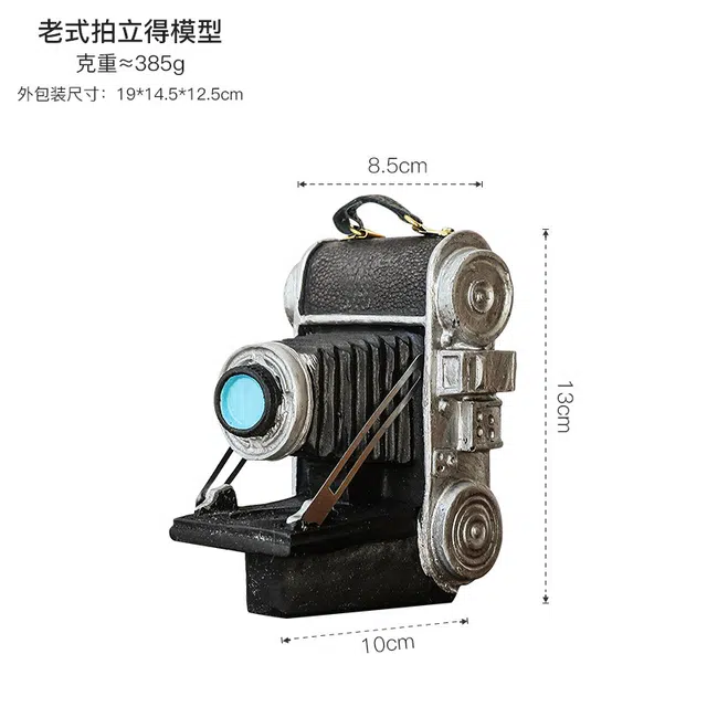 格薇拉 复古相机个性工艺品摆饰 成品模型