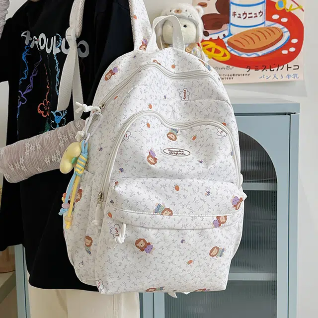 南潇湘 时尚潮流可爱百搭 尼龙 双肩包 常规 女款 多色