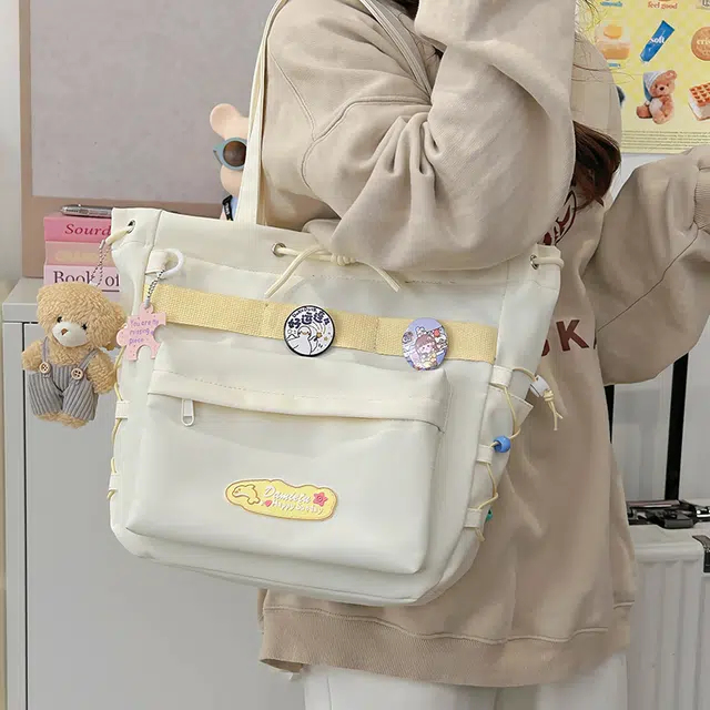 南潇湘 马卡龙休闲通勤逛街轻便背包 尼龙 单肩包 男女同款情侣款 多色