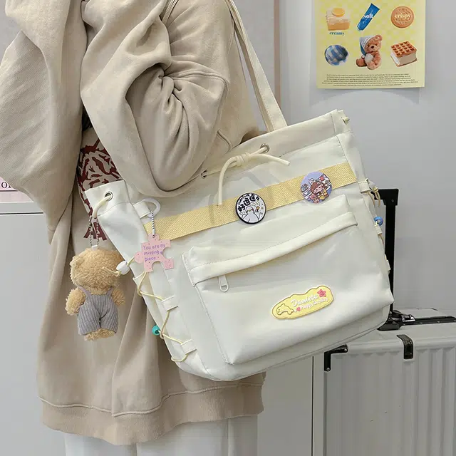 南潇湘 马卡龙休闲通勤逛街轻便背包 尼龙 单肩包 男女同款情侣款 多色