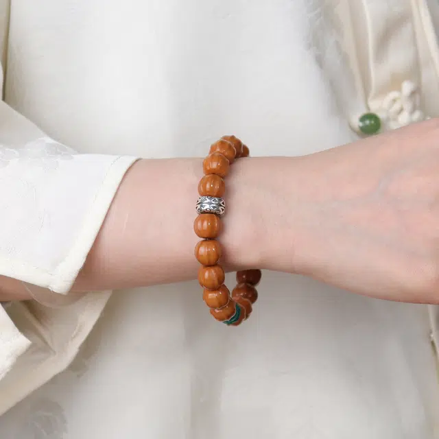 鲤北鼎盛 五行金土丰登  纳福文玩 猴头核桃 手串 男女同款情侣款