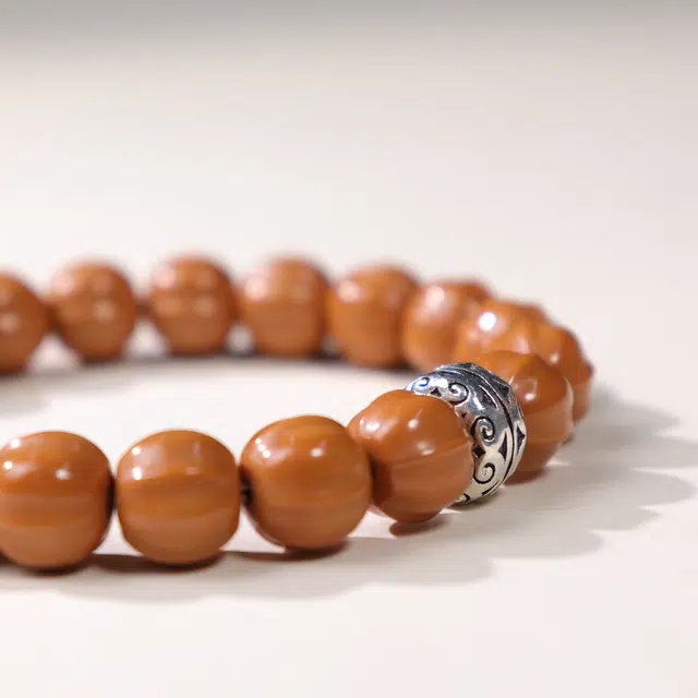 鲤北鼎盛 五行金土丰登  纳福文玩 猴头核桃 手串 男女同款情侣款