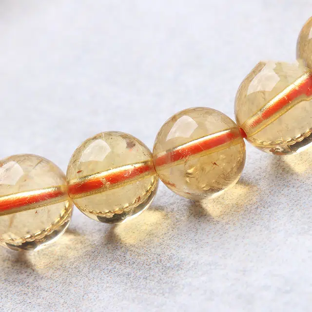 【时来运转】 饰之颜 新中式 文艺#好运天然 黄水晶 手串八方来财 招财进宝 小众寓意好 气质高级 男女同款情侣款