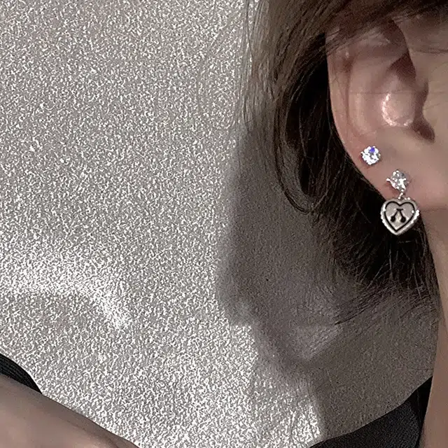 饰之颜 小众设计 合金 耳钉 女款