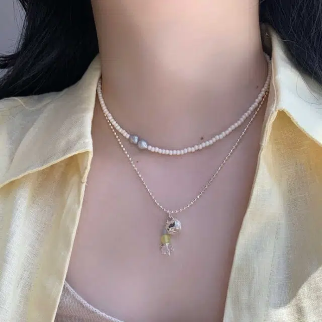 饰之颜 创意杯子 可爱小众设计百搭高级感锁骨链 锌合金 项链 女款