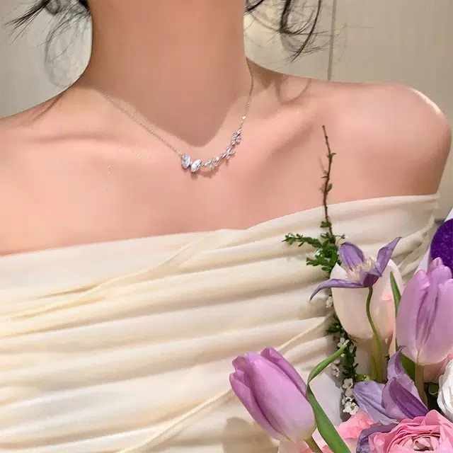饰之颜 气质优雅 轻奢小众设计高级感 合金 项链 女款