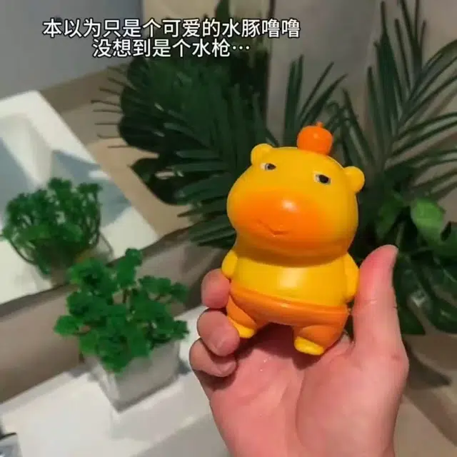 悦米乐 可爱呆萌卡皮巴拉按压滋水户外戏水玩具 水枪