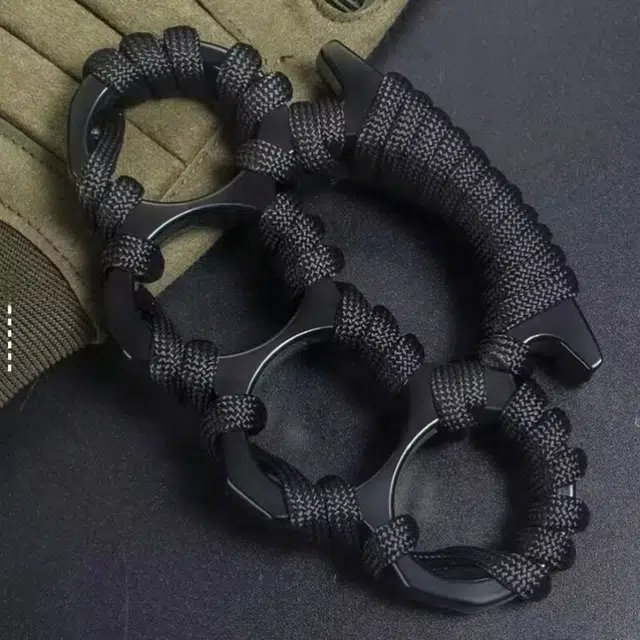 悦米乐 手撑子指虎金属四指拳套戒指环拳扣 战术铁拳套加厚金属 其他静态模型