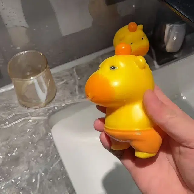 悦米乐 可爱呆萌卡皮巴拉按压滋水户外戏水玩具 水枪