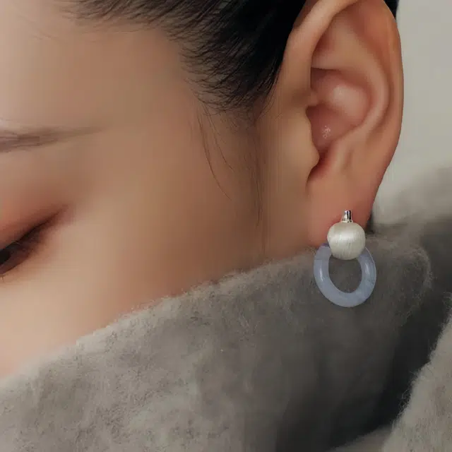 子婳 高级新中式 复古轻奢优雅#好运 东陵玉 耳环 女款