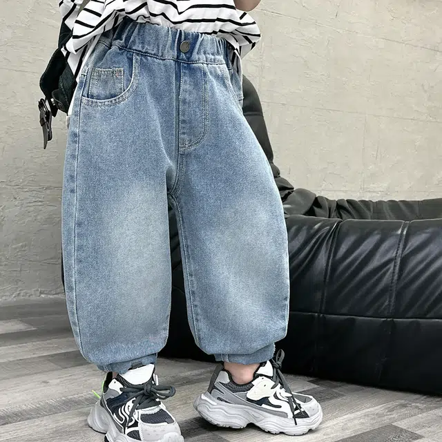 唐狮童装牛仔裤 休闲潮流透气简约 中小童