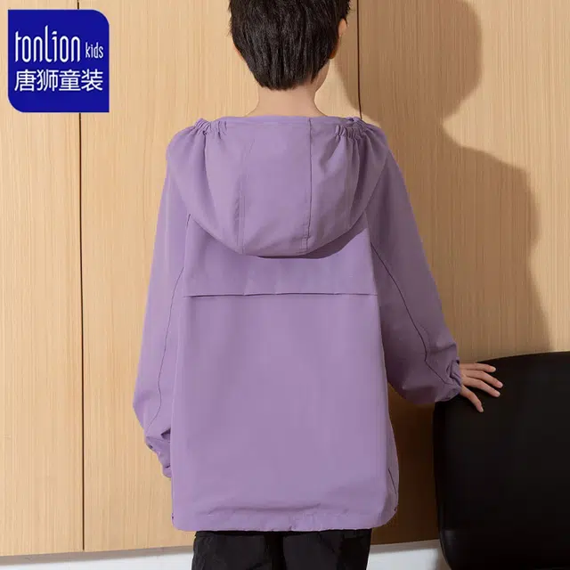 唐狮童装冲锋衣 轻盈透气 舒适防风 男女同款 中大童 时尚休闲