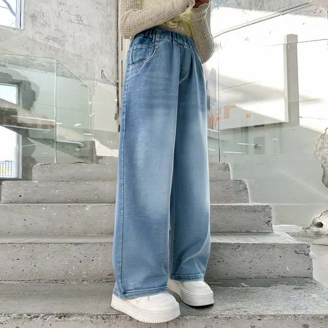 唐狮童装牛仔裤 洋气百搭舒适长裤透气 中小童