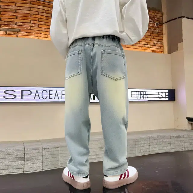 唐狮童装牛仔裤 复古时尚百搭休闲舒适 中小童