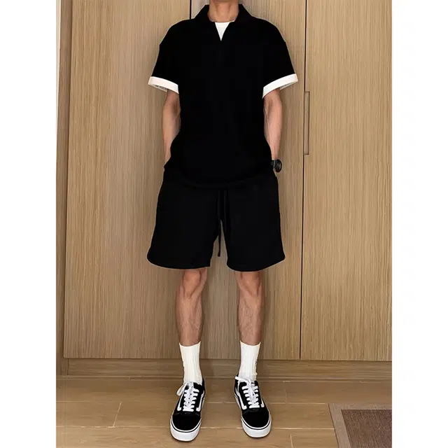 徐百货 美式五分运动裤重磅裤子宽松中裤潮流百搭宽松舒适休闲短裤 男女同款