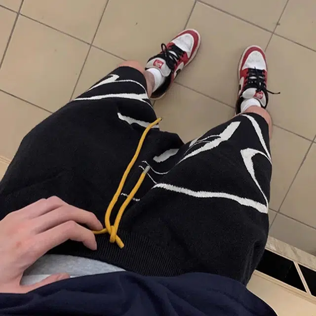 徐百货 美式复古篮球运动裤潮牌健身训练裤子小众宽松五分裤休闲短裤 男女同款