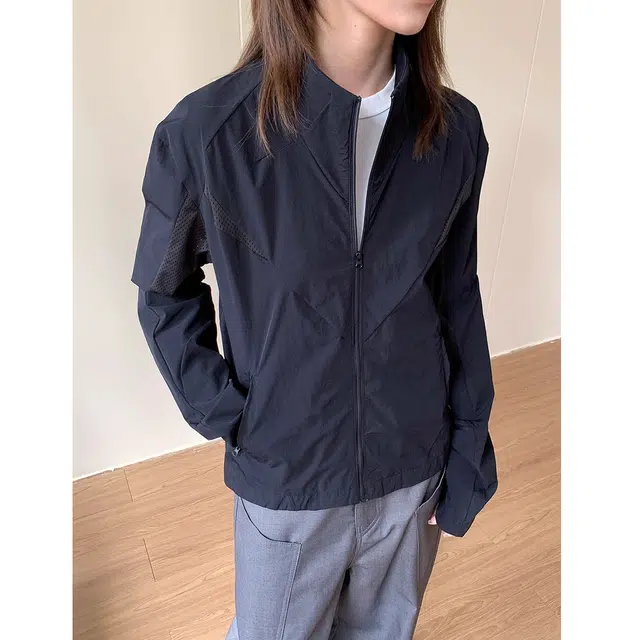 徐百货 美式复古正肩立领外套夏季轻薄高级感百搭夹克防晒服 男女同款