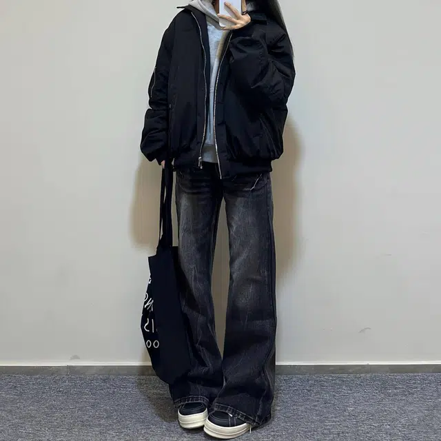 帝狼牛 美式复古纯色短款情侣飞行翻领棒球服外套夹克 男女同款