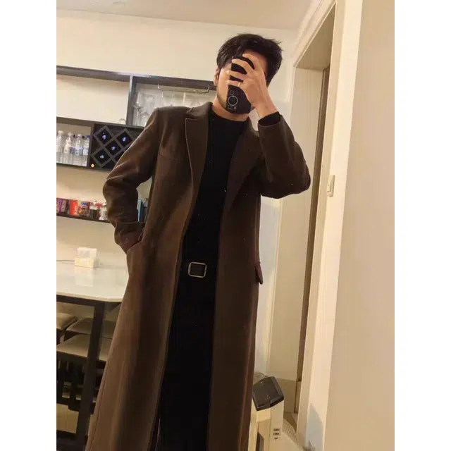 徐百货 英伦雅痞毛呢外衣中长款春秋冬季韩版高级过膝加厚潮牌呢子西装外套大衣 男女同款