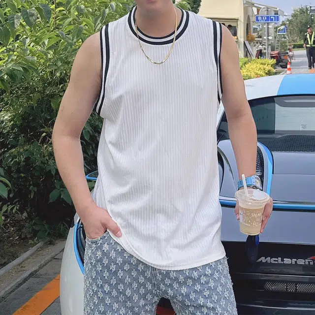 徐百货 美式冰丝无袖坎肩潮牌高街轻薄凉感健身运动背心 男女同款