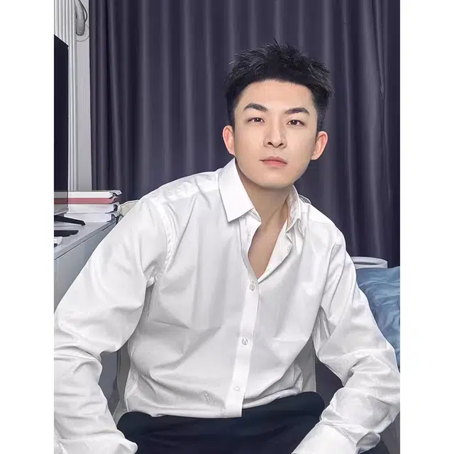 徐百货 高级感禁欲系修身长袖衬衣休闲大码上衣潮流百搭舒适衬衫 男女同款
