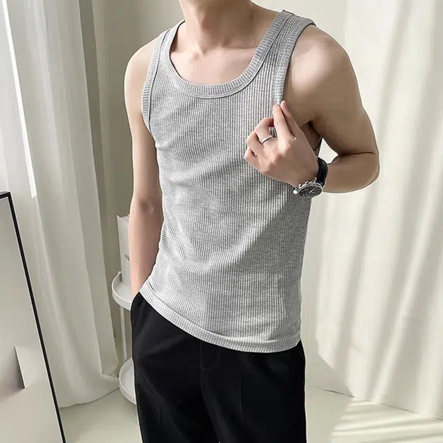 徐百货 美式无袖夏季重磅运动健身内搭上衣潮流百搭背心 男女同款