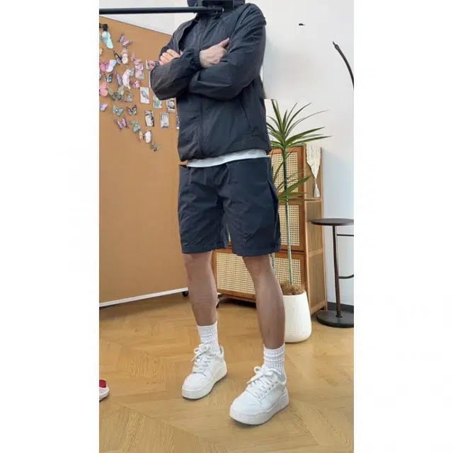 徐百货 美式潮牌冰丝宽松薄款透气五分休闲短裤 男女同款